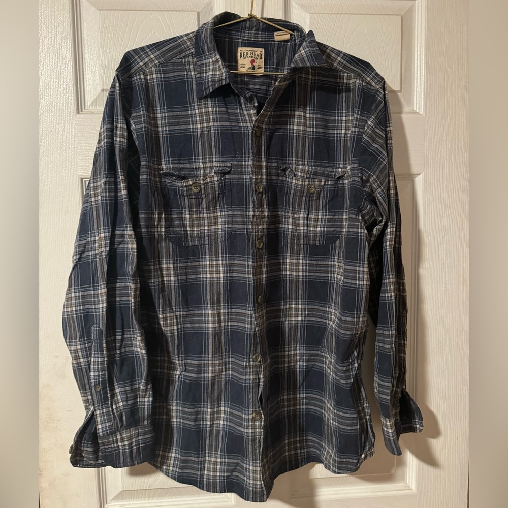 Blue flannel shirt